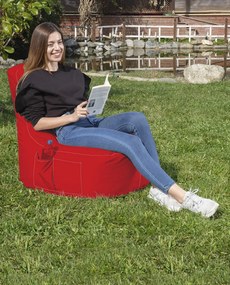 Fotoliu puf pentru grădină EVA Sport - Red