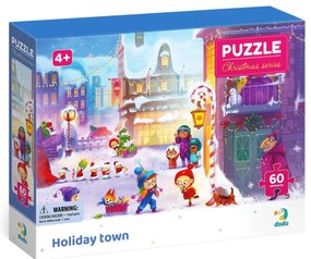 PUZZLE - ORASUL PREGATIT DE CRACIUN (60 PIESE) - DODO (DO300576)