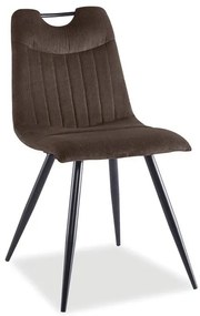 Scaun de bucaterie Orfe, maro/negru