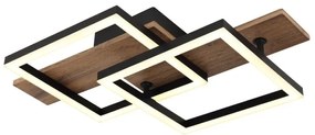 Plafoniera LED design slim JEFFRY aspect lemn 67350-16 GL
