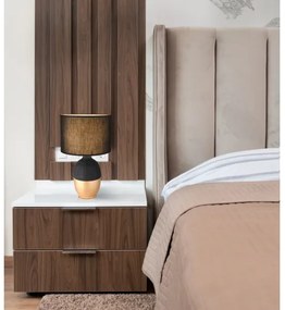 Lampă de masă VALENTINO 1xE14/40W/230V negru Globo 21627B