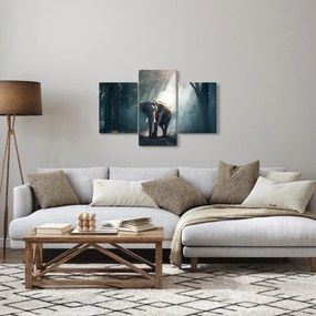 Tablou cu elefant în djunglă (90x60 cm)