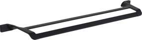 Mexen Rino cuier dublu pentru prosoape, negru - 7027025-70