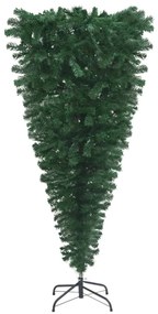 Set pom Craciun artificial inversat LED-urigloburi negru 120cm 1, Auriu, 120 cm