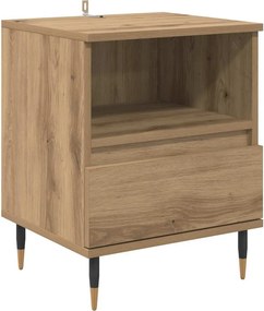 vidaXL Dulap de noapte Stejar Artizanal 40 x 35 x 50 cm Lemn compozit