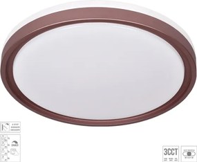 Prezent Plafonieră LED FLOREN 71344-LED, dimmabilă, 30W/230V, 3000/4000/6500K, maro