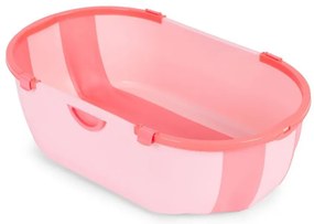 Cada de baie pliabilă din silicon pentru copii - roz