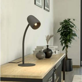 Eglo 901828 - Lampă de masă CARLO 1xE14/18W/230V neagră