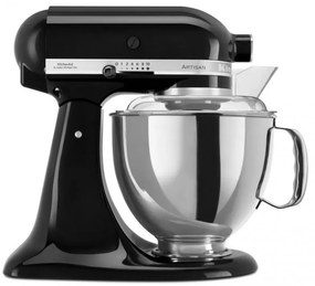 Mixer planetar Artisan Elegance KitchenAid 5KSM175PSEOB, 300 W, 4,8 l, Direct drive, 10 viteze, Onyx Black