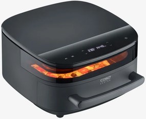Friteuza cu aer cald si cuptor pentru pizza Caso AirFry & PizzaChef, 2850 W, 6 l, 11 programe, 50-230 °C, Timer, Memento, Pana la 30 cm, Negru