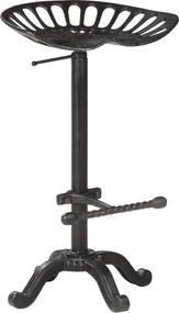 vidaXL Scaun de bar, negru, fontă
