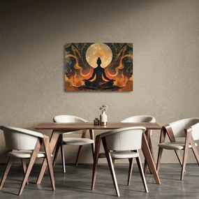 Tablou pe sticlă - Meditație (70x50 cm)