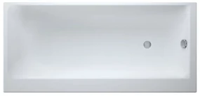 Cada baie incastrata Cersanit Smart, 170 x 80 cm, orientare stanga, alb lucios 1700x800 mm, Stanga