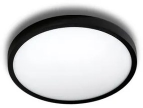 Mini Plafoniera LED design slim MALTA R 23 4000K neagra