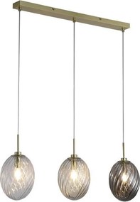 Lustra cu 3 pendule sticla colorata Whirl