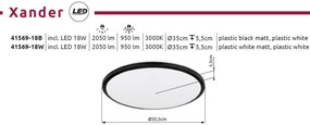 Plafoniera LED slim design circular XANDER