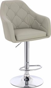 HR831W Scaun Culoare in Piele Ecologica Premium Soft cu Bază Cromata