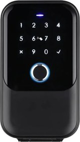 Pachet Seif Chei AMASAFE 5 Smart, Negru + Adaptor Wifi, pentru inchirieri in regim hotelier AirBNB, Booking, TravelMinit