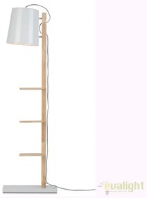 Lampadar chic cu rafturi pentru carti, CAMBRIDGE alb CAMBRIDGE/F/W