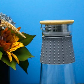 TEMPO-KONDELA GLAZO, carafă apa/ceai, 1200 ml, cu capac şi strecurătoare