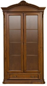 Vitrină cu 2 uși Goldstone lemn masiv 123 x 44.5 x 218 cm