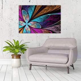 Tablou - Floare, abstracție (90x60 cm)