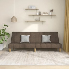 Canapea extensibila cu 2 locuri, gri taupe, material textil Gri taupe