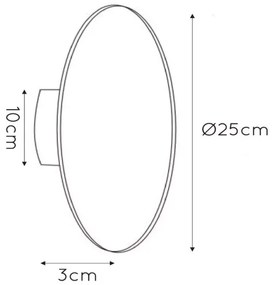 Lucide 46201/08/31 - LED aplica perete EKLYPS LED LED/8W/230V 25 cm