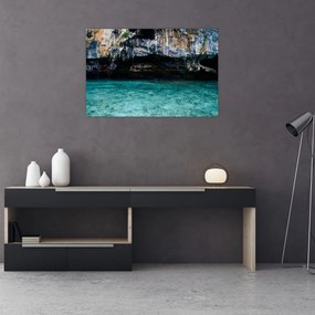 Tablou cu apă și stâci (90x60 cm)