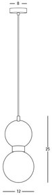 Pendul design decorativ modern MARBLE I negru