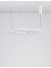 Lustra suspendata LED dimabila design modern ETERNA alb NVL-9990735