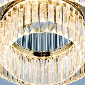 Plafonieră LED de cristal dimabilă Orion PRISM LED/80W/230V d. 55 cm 24K auriu
