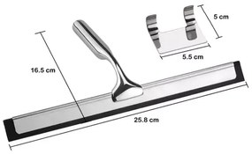 Racleta pentru sticla cu suport Rea crom 26 cm