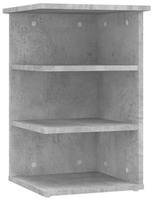 806278 vidaXL Dulap lateral, gri beton, 35x35x55 cm, PAL