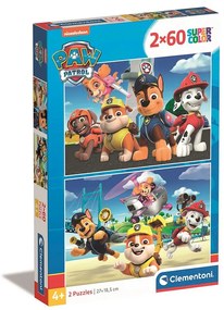 Patrula Cățelușilor Squad Puzzle Clementoni 2x60 piese