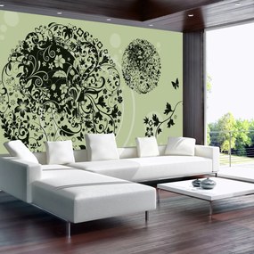 Fototapet - Arta florală - abstract (254x184 cm)