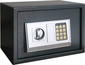vidaXL Seif digital cu blocare Gri închis 35 x 25 x 25 cm Oțel