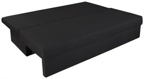 Canapea extensibila Alfi Anthracite 192x80x77 cm cu lada de depozitare, Stripes