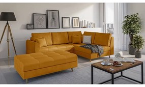 Taburet galben muștar Ariella – Ropez