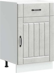 vidaXL Dulap de bucătărie „Lucca” Lemn prelucrat gri beton