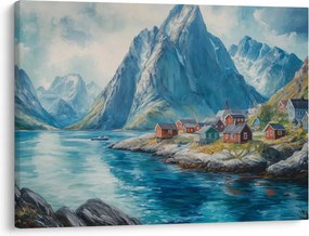 Tablou - Sat norvegian (70x50 cm)