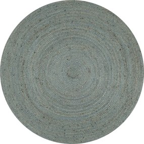 vidaXL Covor manual, verde măsliniu, 150 cm, iută, rotund