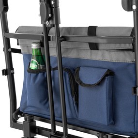 Camion de mână cu un acoperiș albastru/gri