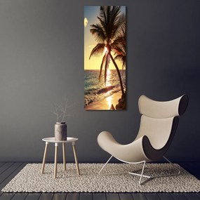 Tablou pe pe sticlă Plaja tropicala