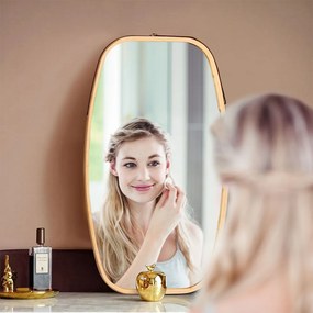 Oglindă cu ramă din bambus