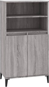 vidaXL Dulap înalt, gri sonoma, 60x36x110 cm, lemn prelucrat