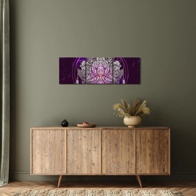 Tablou - Lotus (cu ceas) (90x30 cm)