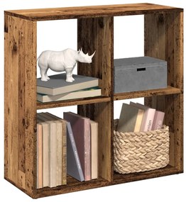 vidaXL Bibliotecă/separator cameră lemn vechi 69,5x29x69,5 cm lemn
