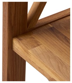 Etajeră în culoare naturală din lemn de stejar 70x161 cm X-Shelf – Unique Furniture