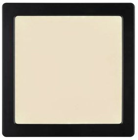 Plafoniera LED design modern LASSE negru 21,7x21,7cm